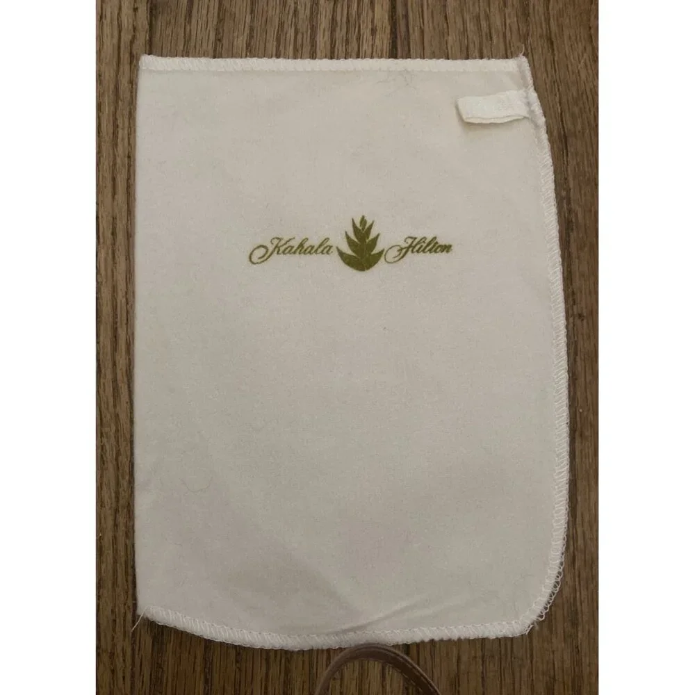 Vintage Branded Shoe Shine Cloth Mitt Kahala Hilton Hotel Hawaii